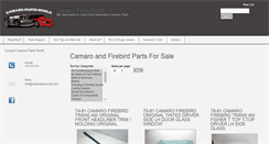 Desktop Screenshot of camaropartsworld.com